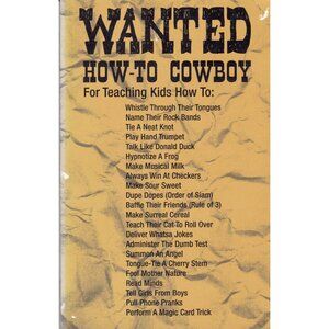 How-To Cowboy Edward Allan Faine, Magic Tricks-Fun Activities For Kids Autograph